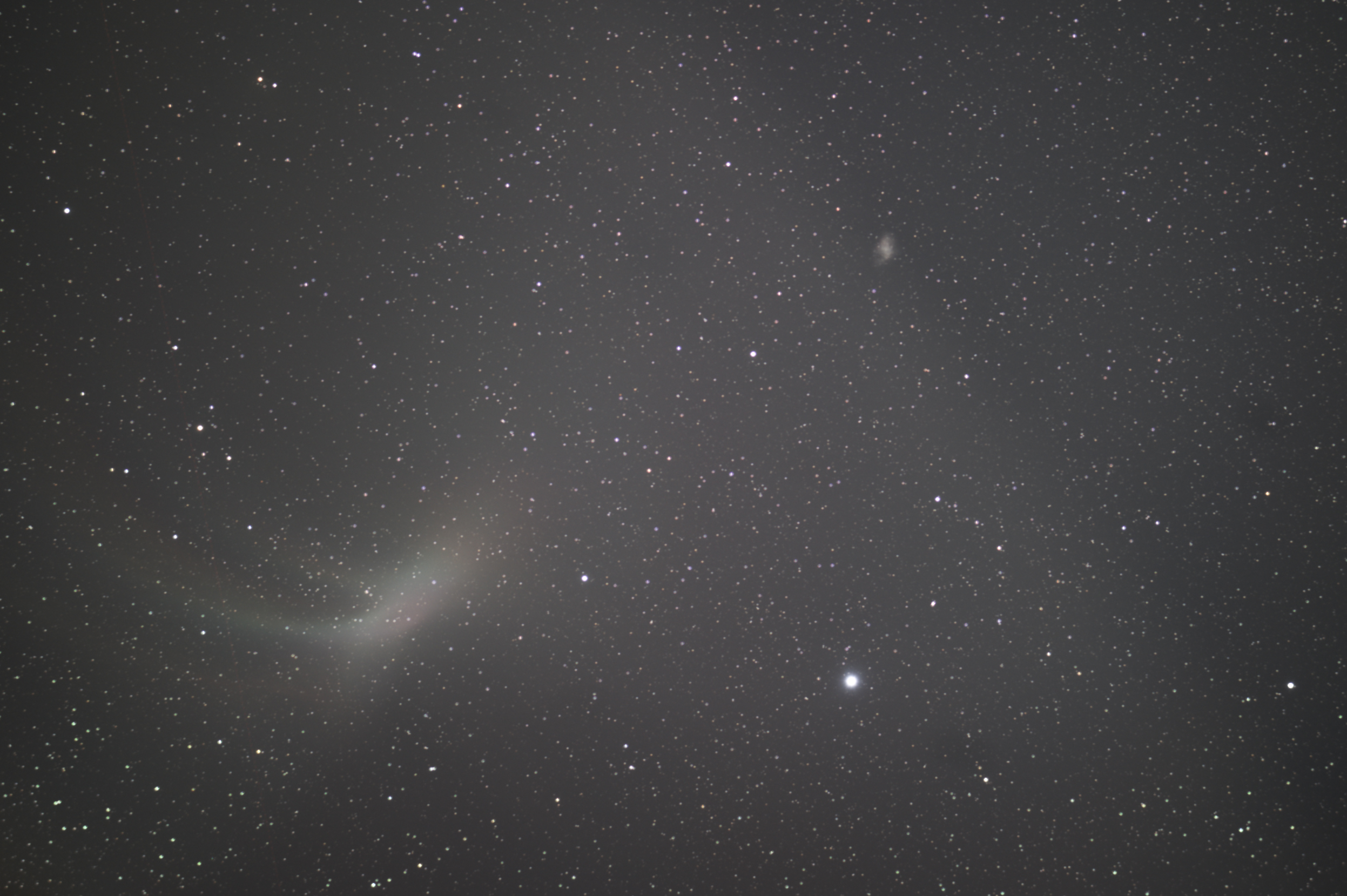 M1 and a strange wispy artefact