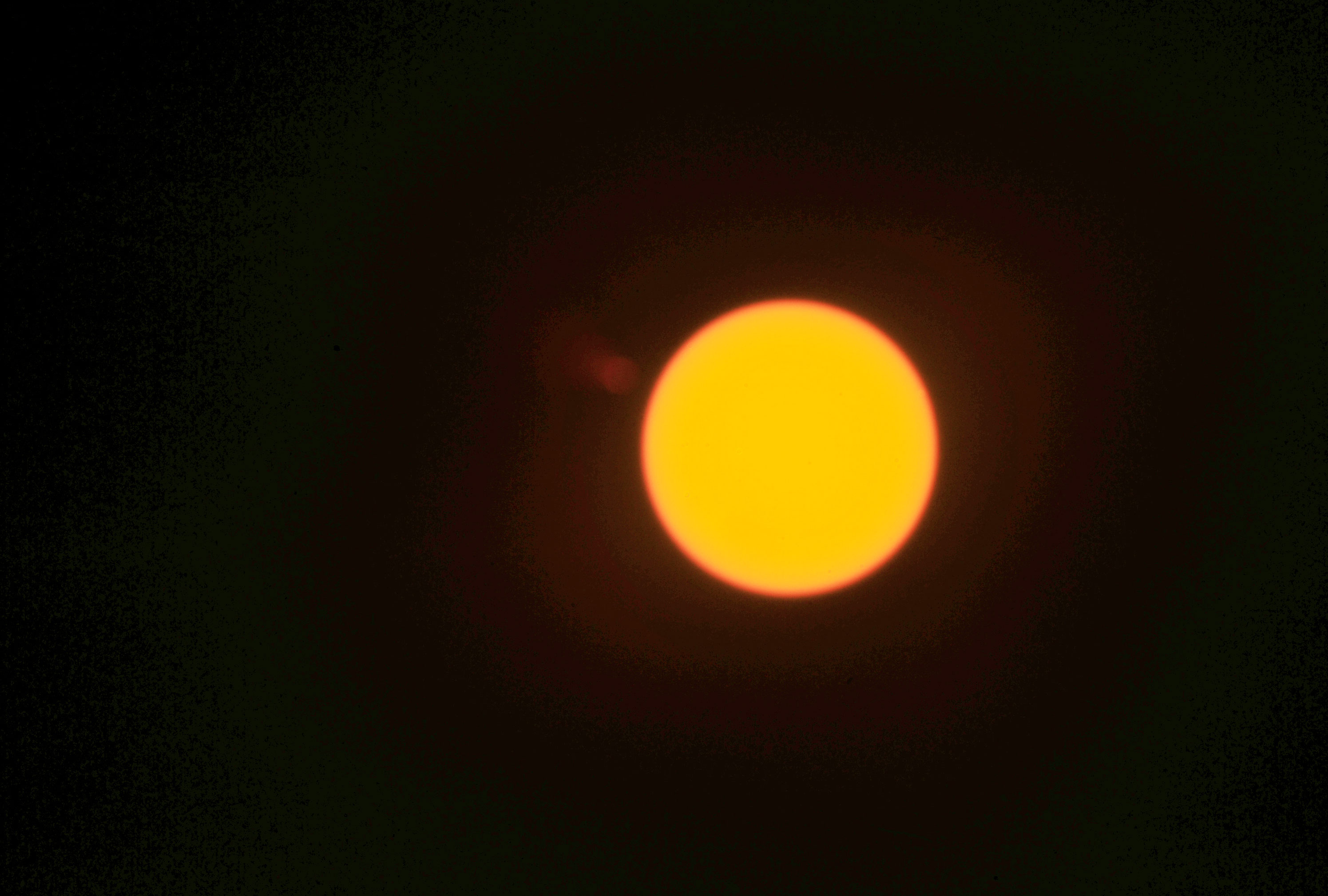 My solar photograph in white light with false colour